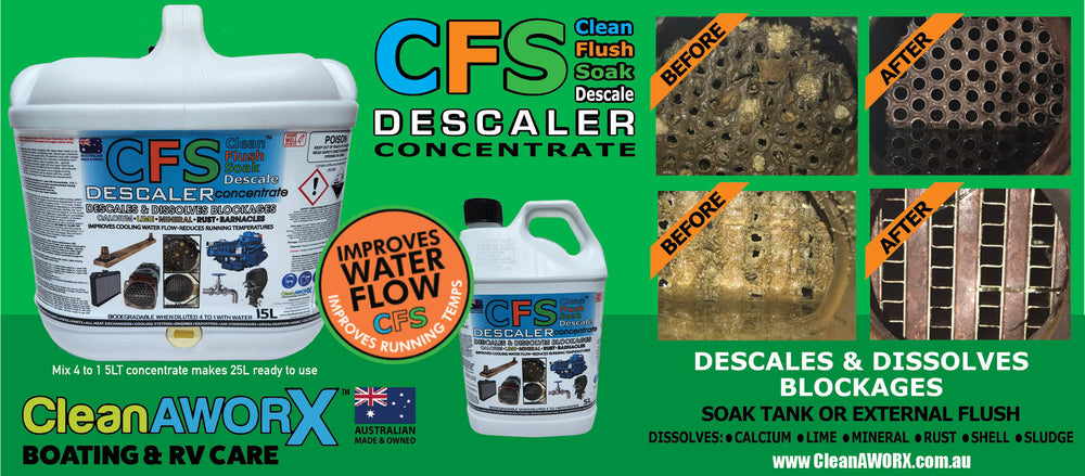 DESCALER CLEAN FLUSH SOAK CONCENTRATE CFS