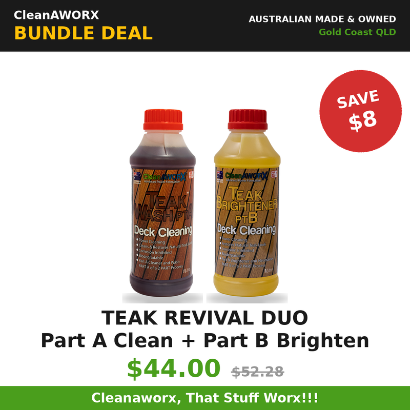 Teak Revival Duo | Teak Cleaner Part A + Teak Brightener Part B