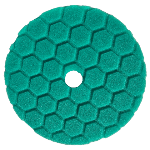 Foam Cut Polish Pad Coarse Cut Green Velcro Backing 160mm