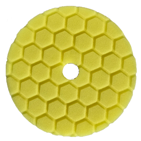 Foam Cut Polishing Pad Medium Cut Yellow Velcro Back 160mm
