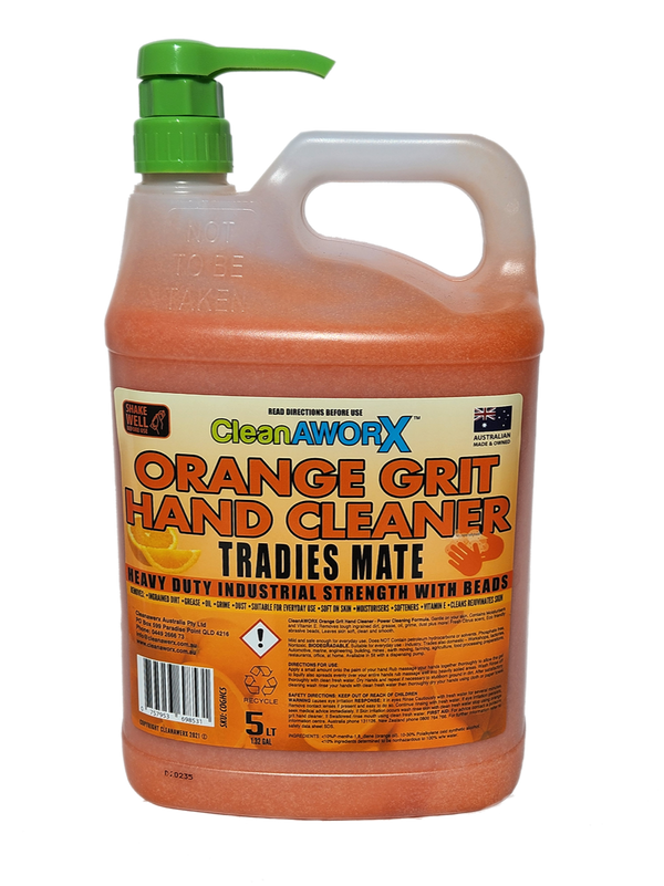 Hand Cleaner Orange Grit with pump 5L