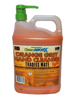 Hand Cleaner Orange Grit with pump 5L