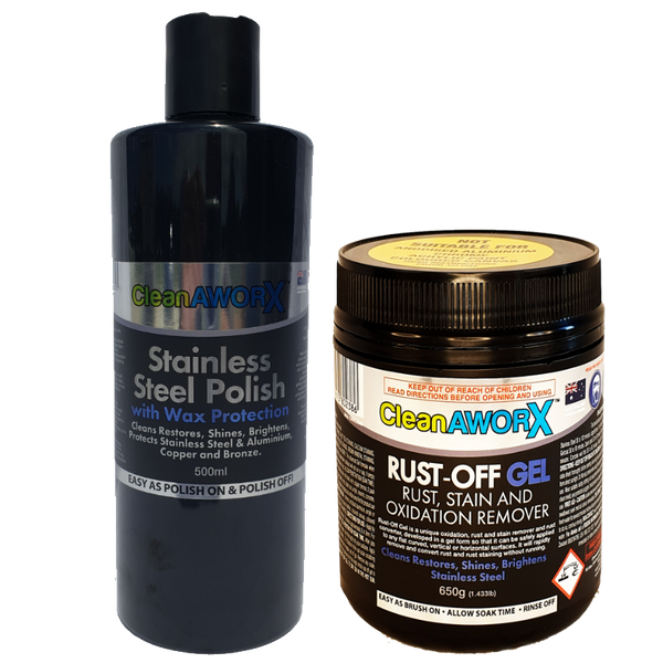 SALE - Stainless Steel Polish + Rust Off Gel Bonus Pack
