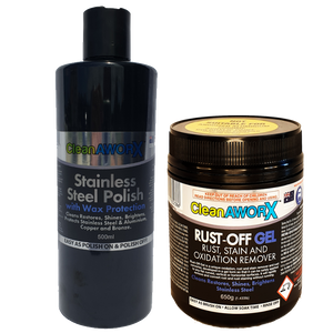 SALE - Stainless Steel Polish + Rust Off Gel Bonus Pack