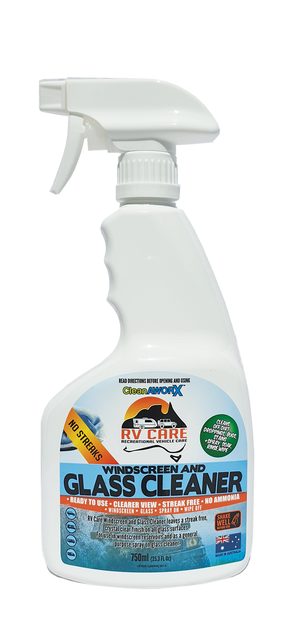 Cleanaworx RV Care Windscreen Glass Cleaner RTU 750ml