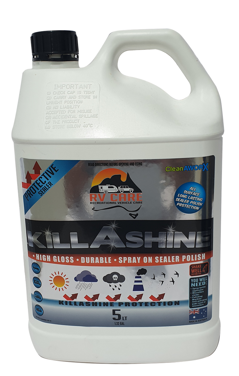 RV Care Killashine Durable High Gloss Sealer Polish and Protect 5L