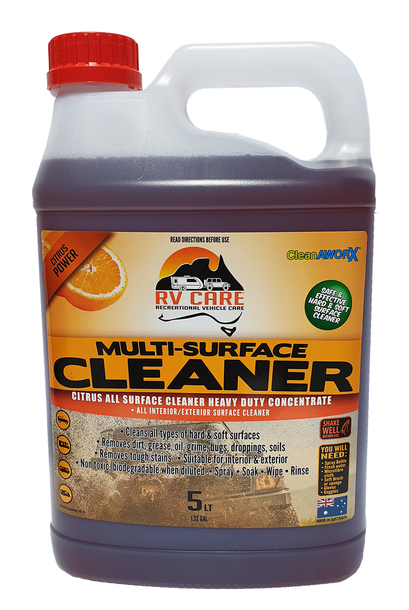 Caravan Motorhome All Surface Cleaner Citrus Concentrate 5L