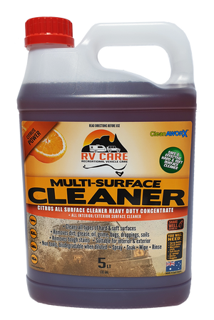 Cleanaworx RV Care Multi Surface Cleaner Citrus Concentrate 5L