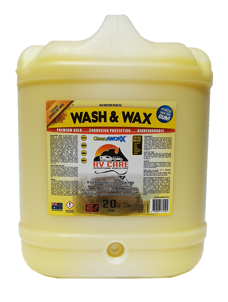 rv care wash and wax 20 litre